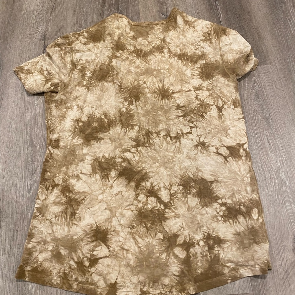 Tie-Dye Brown Mens Athletic Shirt